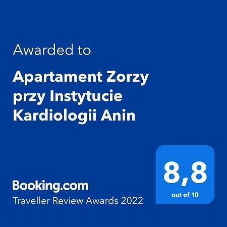 Apartament Zorzy Przy Instytucie Kardiologii Anin Apartment Warsawa Bagian luar foto